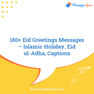 180+ Eid Greetings Messages – Islamic Holiday, Eid ul-Adha, Captions